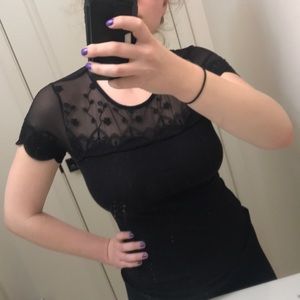 H&M black see-through T-Shirt